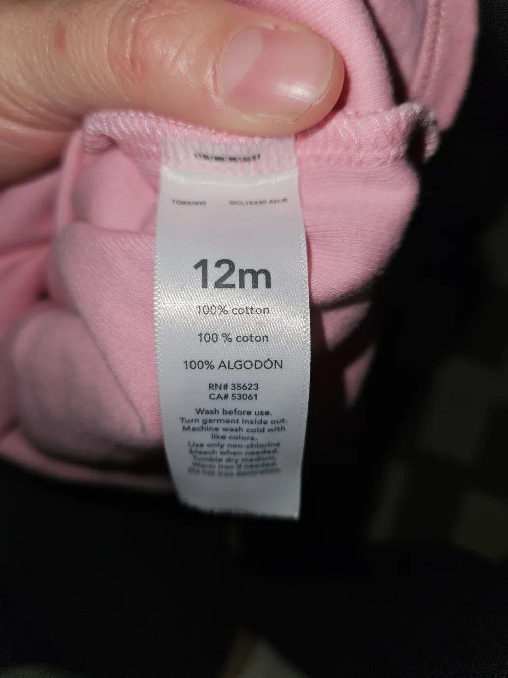 Carters pink ruffle